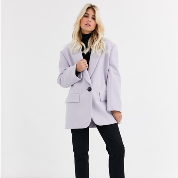 Lilac ASOS Coat - Picture 1 of 3